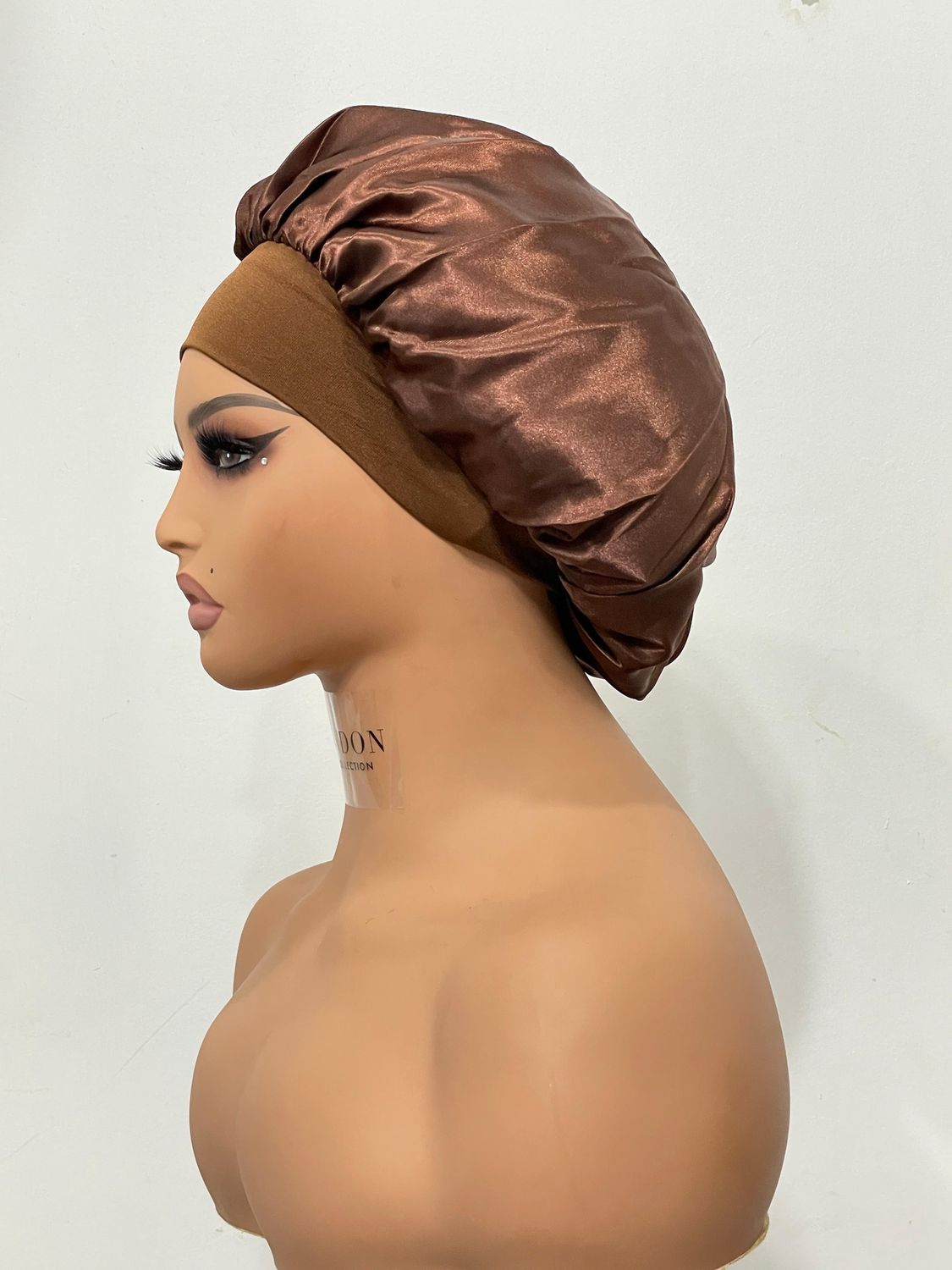 Satin Bonnet - Chocolate Brown