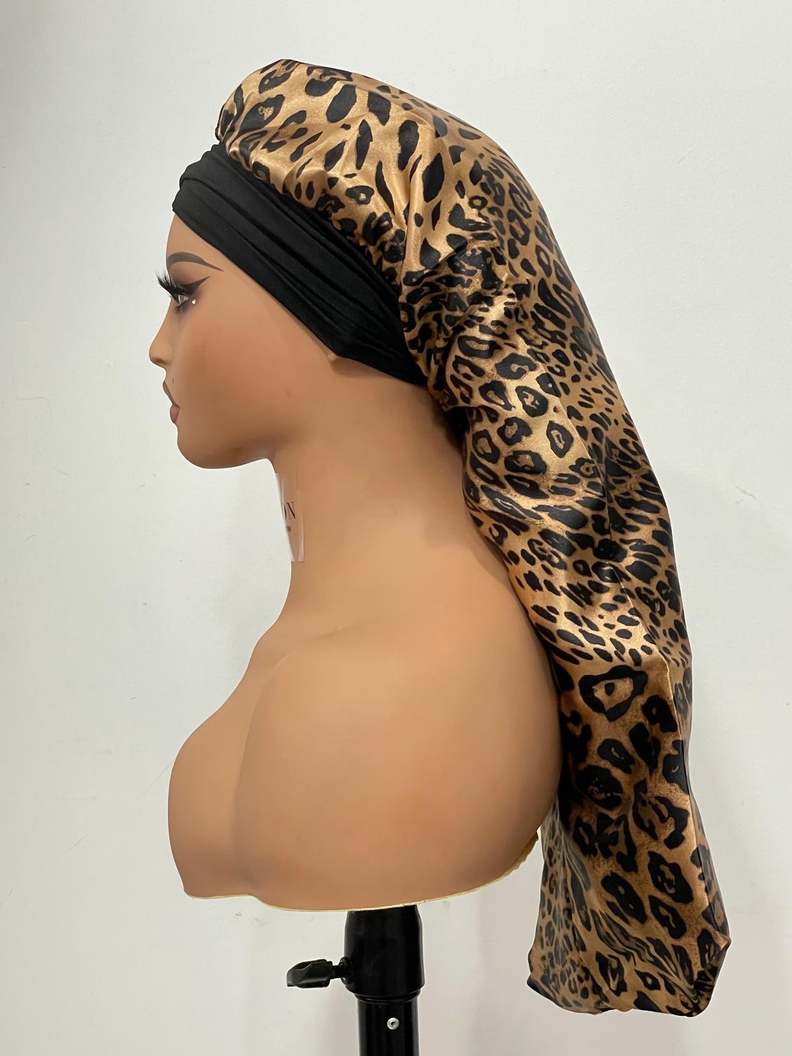 Satin Bonnet (Long) - Animal Print