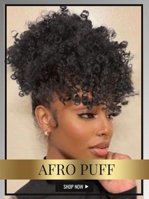Curly Puff w/Bang