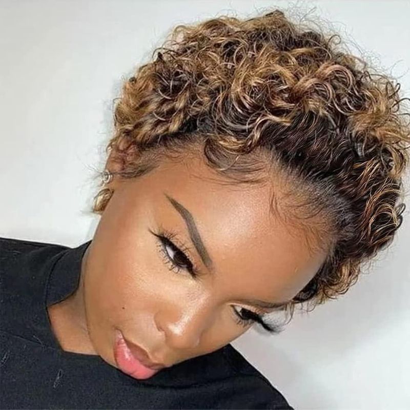 Pixie Wig - Curly 4/27 (Lace)