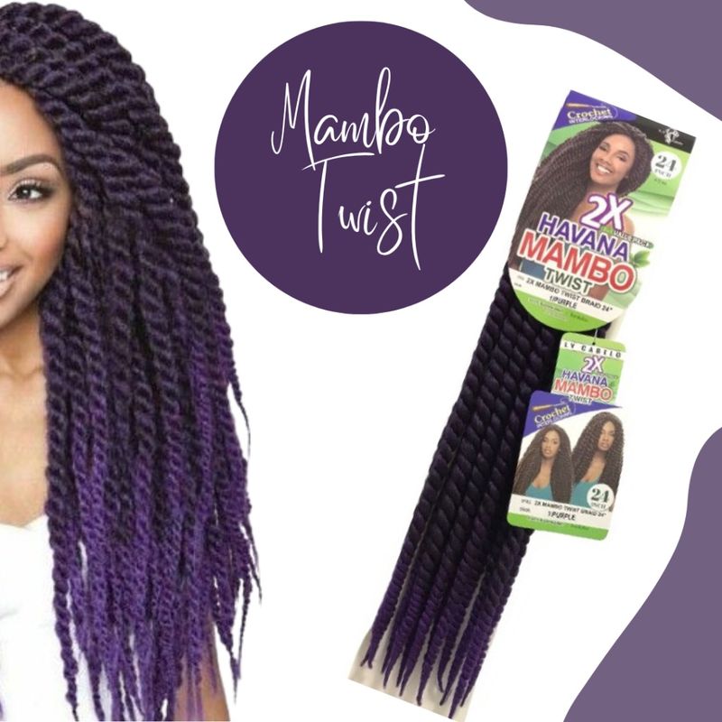 Janet - Havana Mambo Twist 2X Braid 24&quot; - 1/Purple