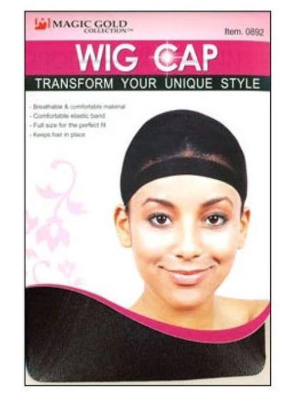 Cap - Magic Gold - Wig Cap - Black