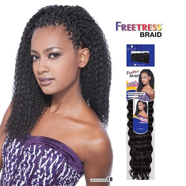 FreeTress Bulk - Bohemian Braid 20&quot; - #1B