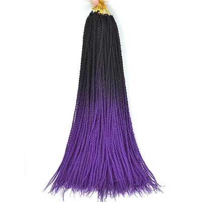 Senegal Twist 22&quot; - #1B/Purple