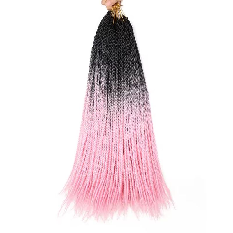 Senegal Twist 22&quot; - #1B/Light Pink