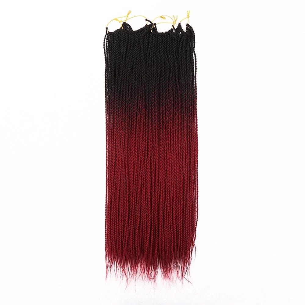 Senegal Twist 22&quot; - #1B/Red