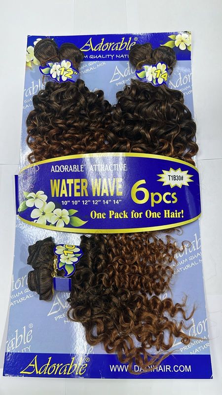 Adorable (Blue) - Water Wave 6pcs – (10/12/14) - #1B/30