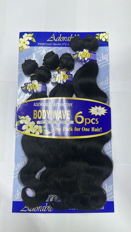 Adorable (Blue) - Body Wave 6pcs – (16/18/20) - #1