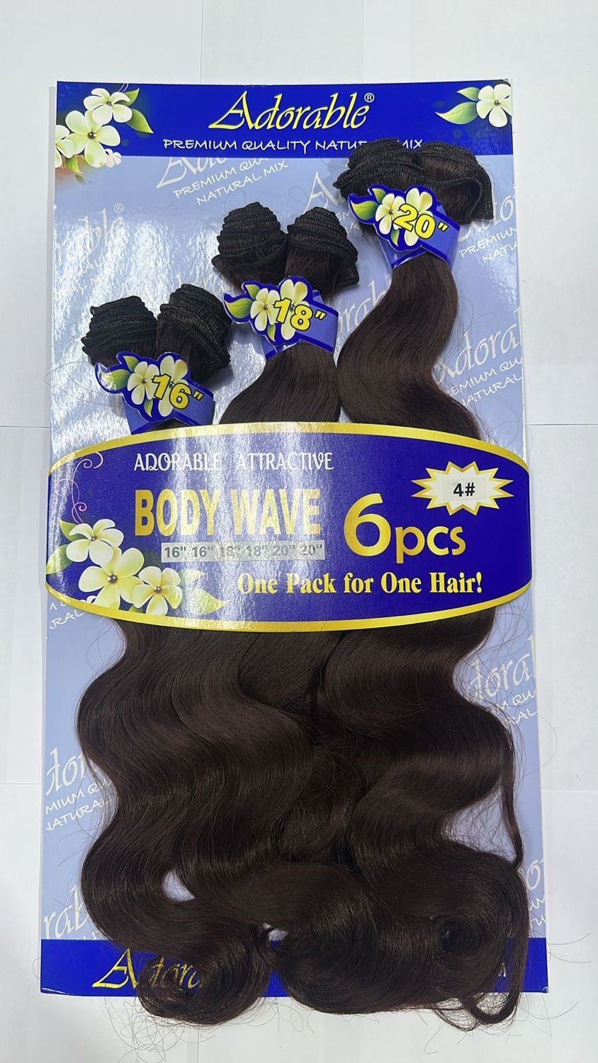 Adorable (Blue) - Body Wave 6pcs – (16/18/20) - #4