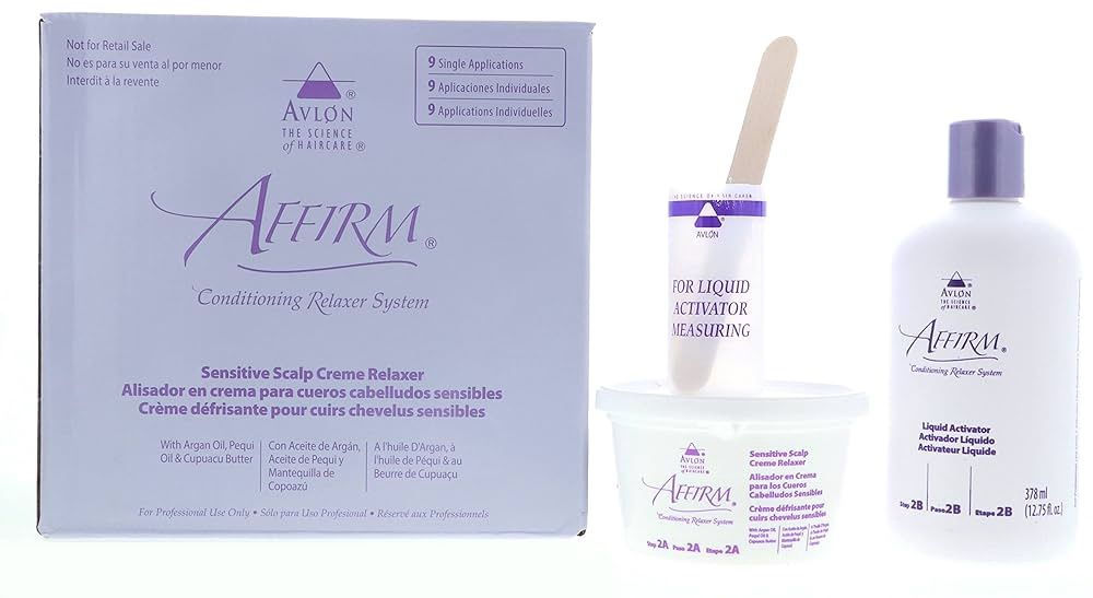 Affirm - Sensitive Scalp Relaxer - 9 Pack Kit
