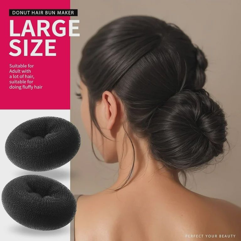 Hair Donut Bun - Black Large