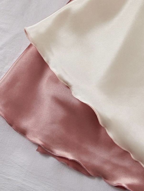 Women's Cross Strap Satin Chemise - Pink