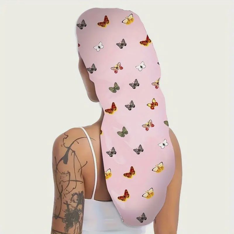 Satin Bonnet (Long) - Pink Butterfly