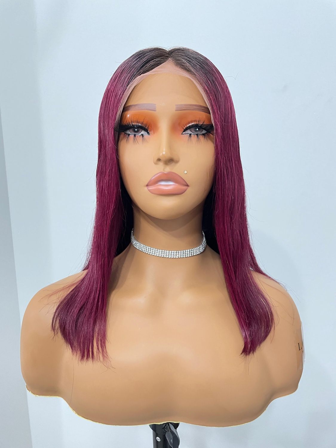 Wig - Front Lace - 1B/BUG 16&quot;
