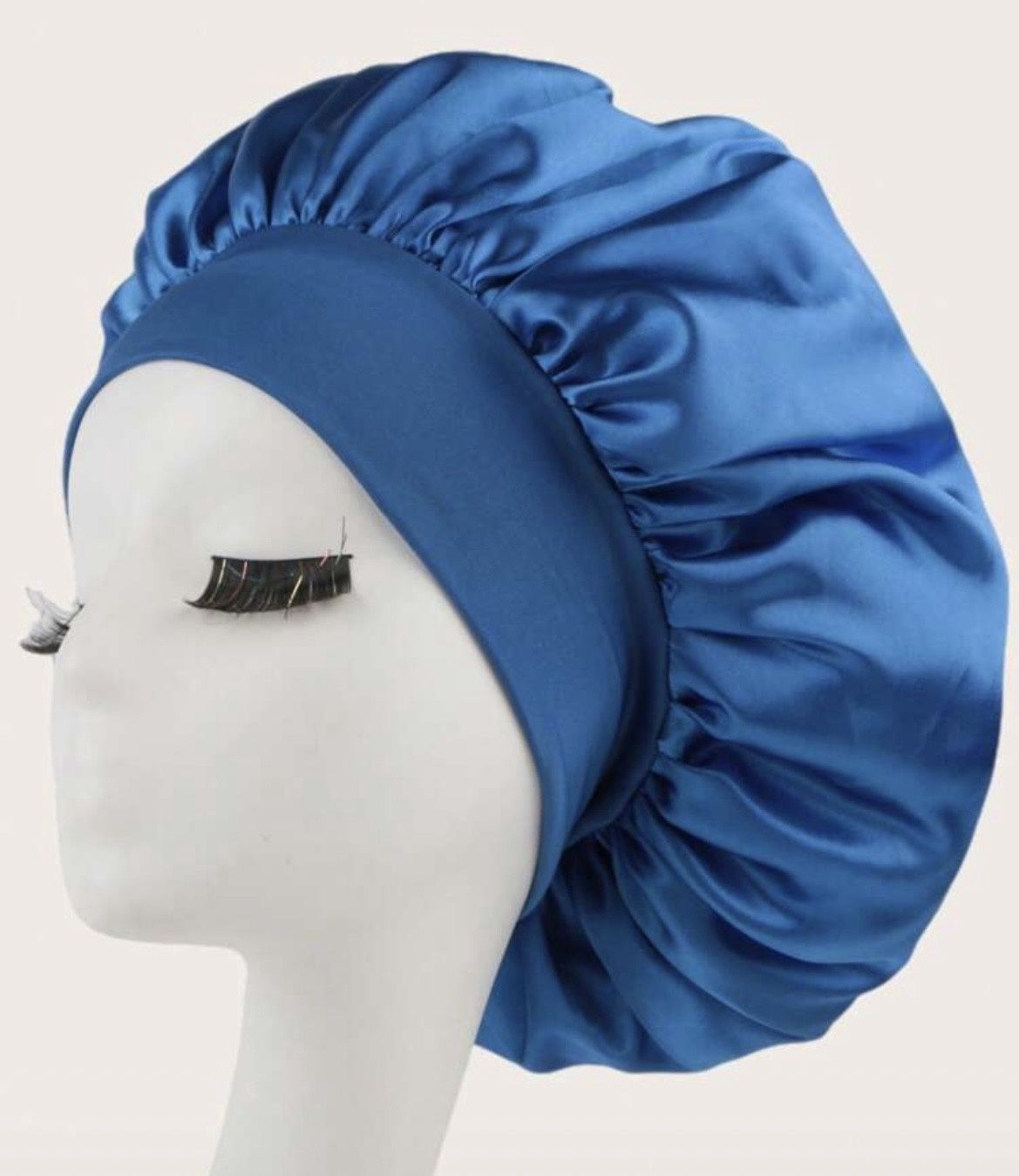 Satin Bonnet - Dark Blue