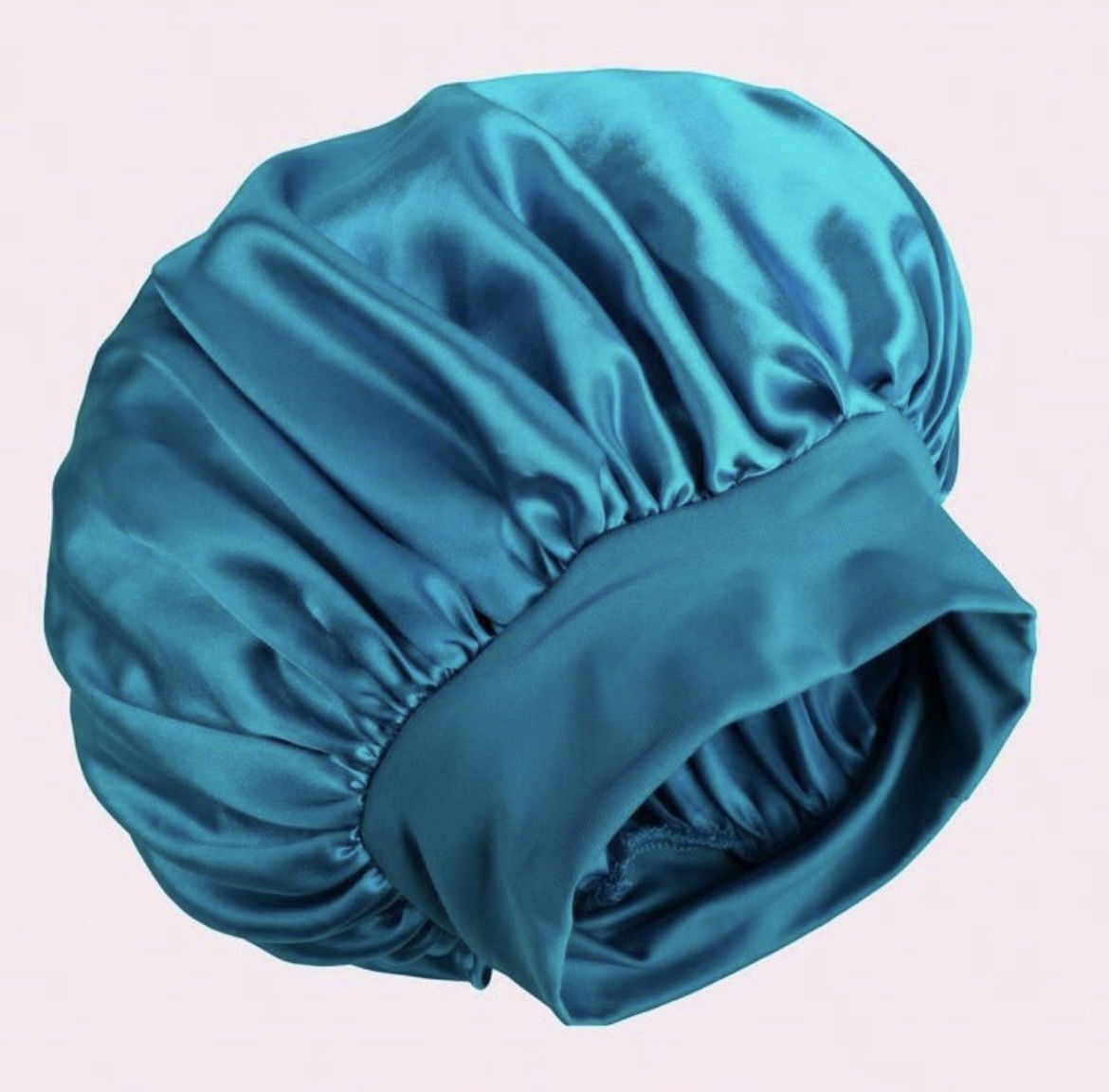 Satin Bonnet - Peacock Blue