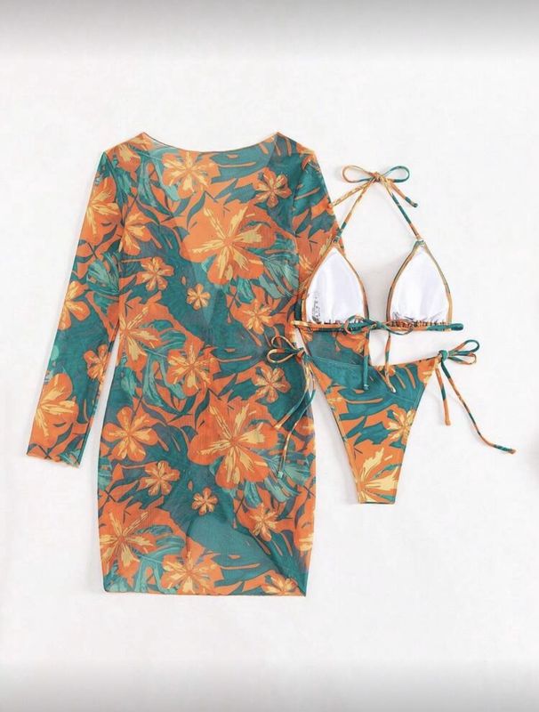 Swim - Tropic Print w/Coverup