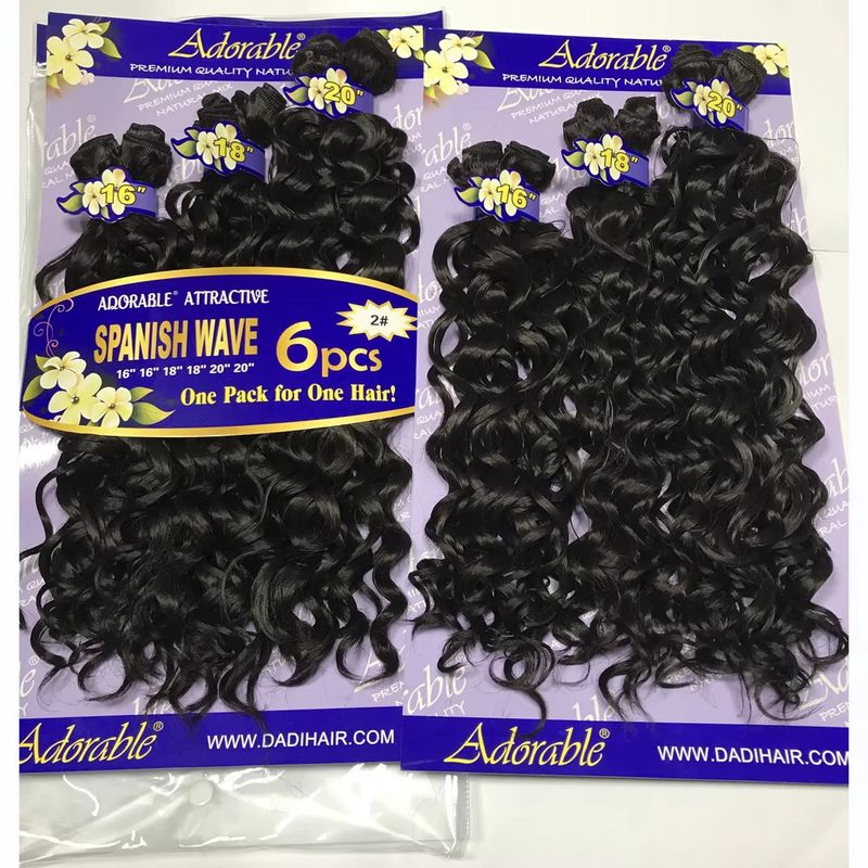 Adorable (Blue) - Spanish Wave 6pcs – (16/18/20) - #2