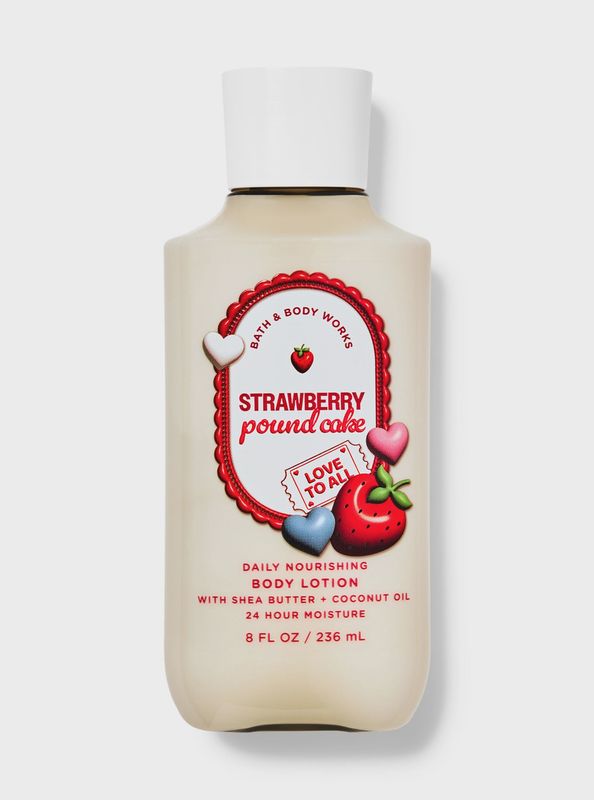 Bath &amp; Body - Strawberry Pound Cake - Body Lotion - 8oz