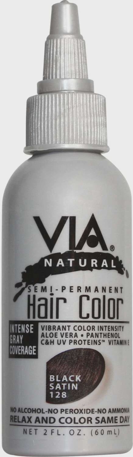 VIA NAT H/C  128 [BLK SATIN] 2oz