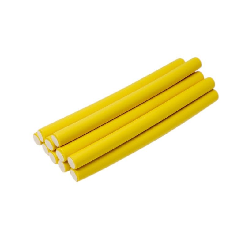 Foam Curl Rods - Medium Yellow - 5pk