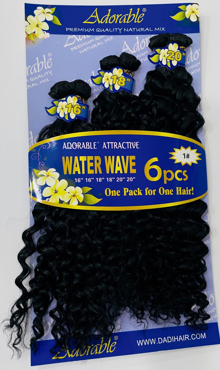 Adorable (Blue) - Water Wave 6pcs – (16/18/20) - #1