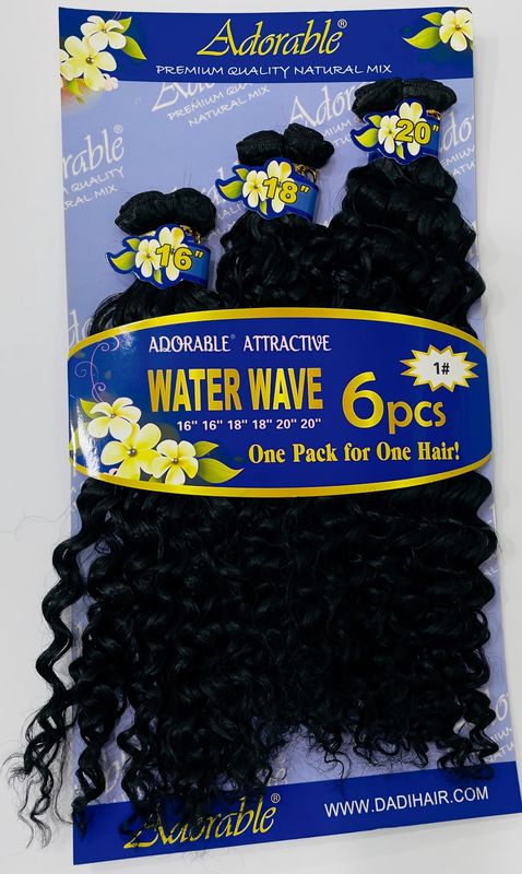 Adorable (Blue) - Water Wave 6pcs – (16/18/20) - #1