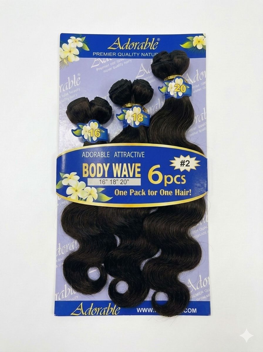 Adorable (Blue) - Body Wave 6pcs – (16/18/20) - #2