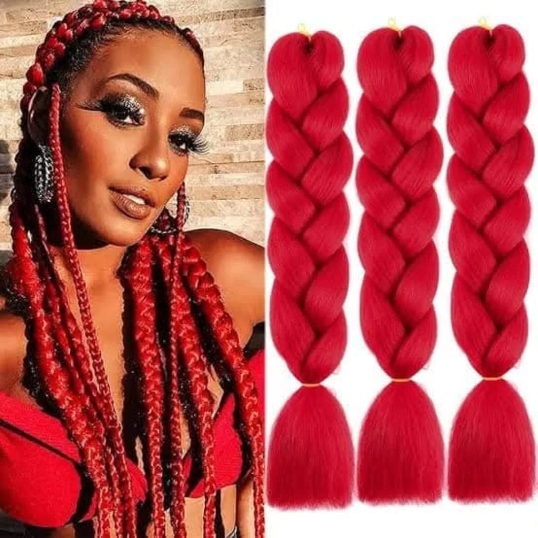 X-Pression Premium Ultra Braid - #Red
