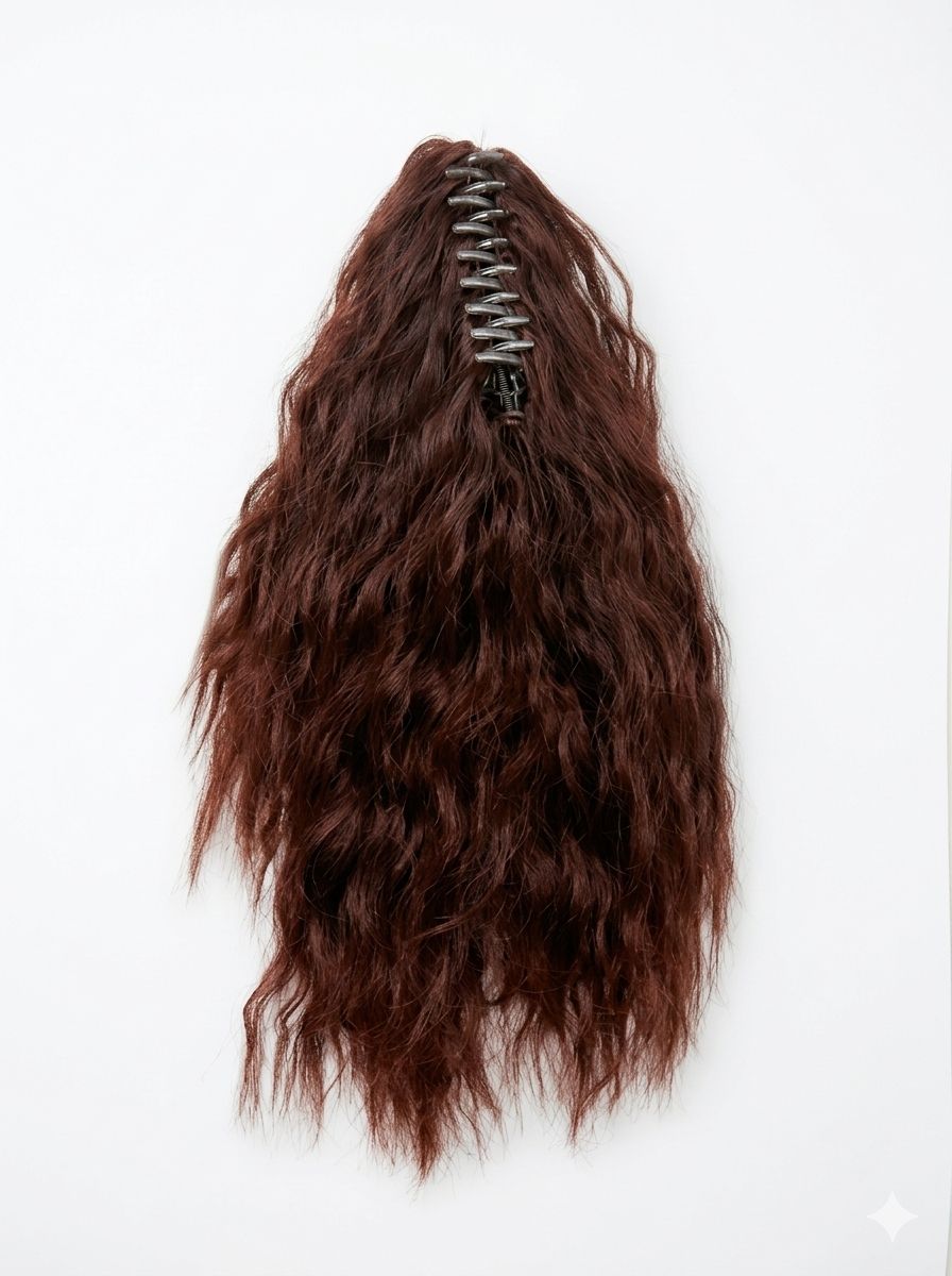 Synthetic Ponytail (Clip) - Wavy #99J (14”)