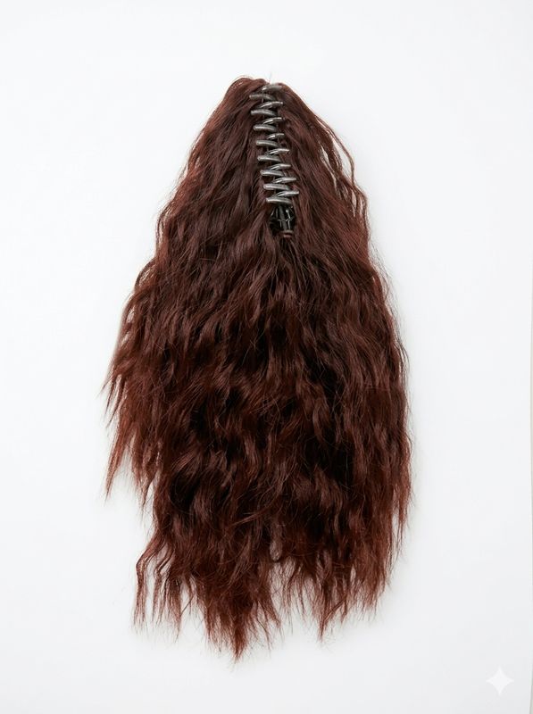 Synthetic Ponytail (Clip) - Wavy #99J (14”)
