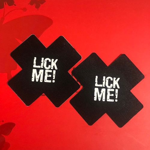 Nipple Pasties - Lick Me (Black)