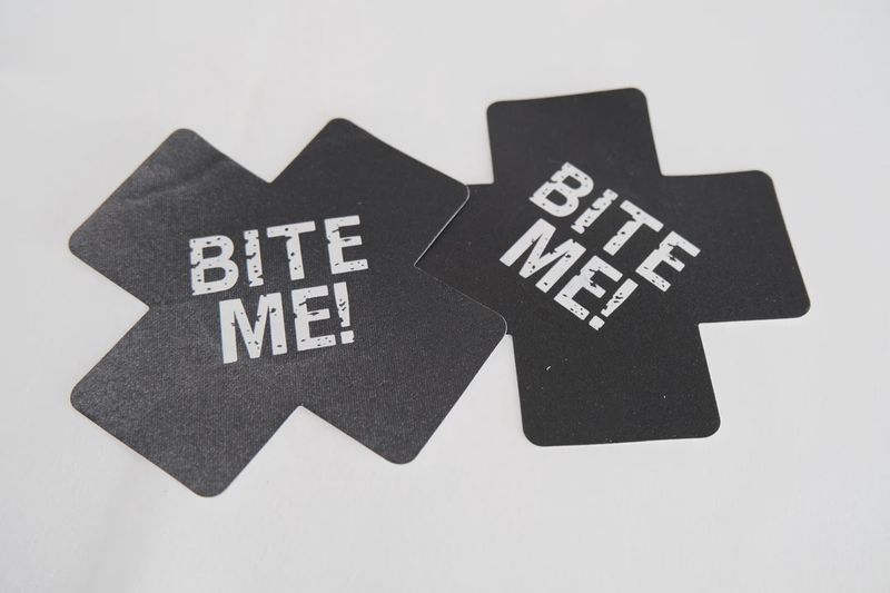 Nipple Pasties - Bite Me (Black)