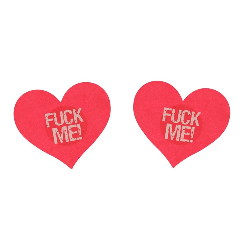 Nipple Pasties - F&amp;ck Me Heart (Red)