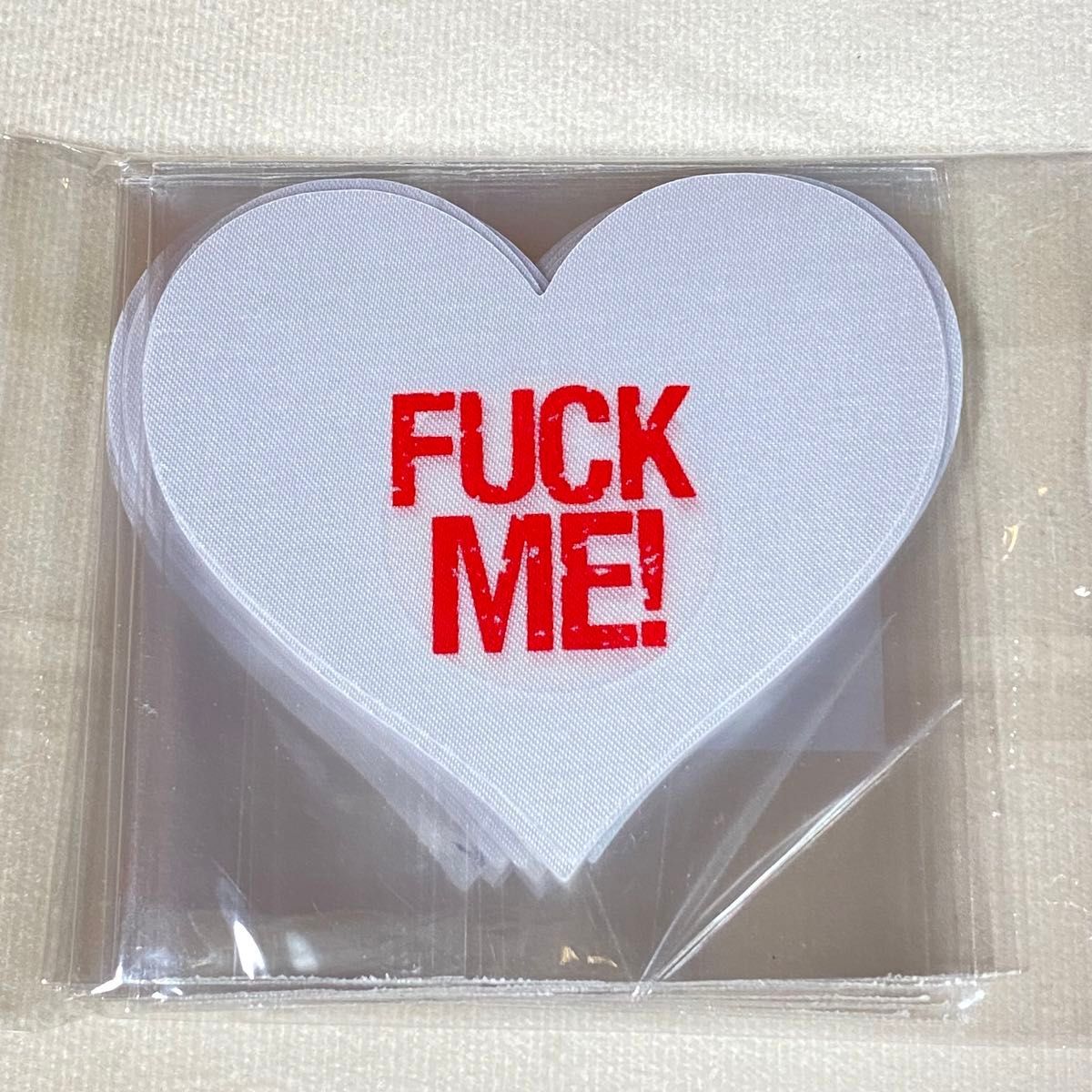Nipple Pasties - F&amp;ck Me Heart (White)