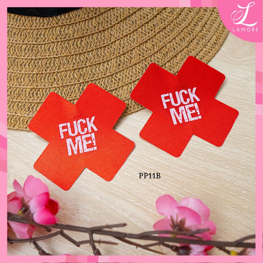 Nipple Pasties - F&amp;ck Me (Red)
