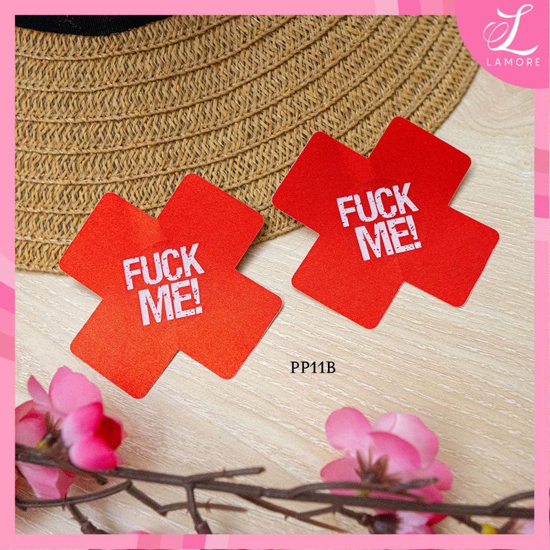 Nipple Pasties - F&amp;ck Me (Red)