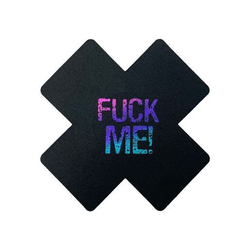 Nipple Pasties - F&amp;ck Me (Black Rainbow)
