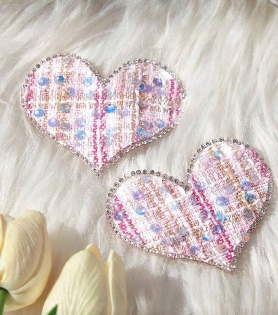 Nipple Pasties - Heart Sequins