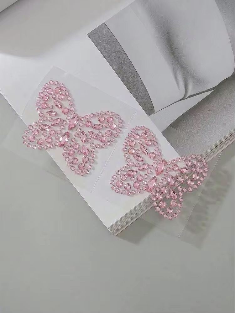 Nipple Pasties - Rhinestone Butterfly