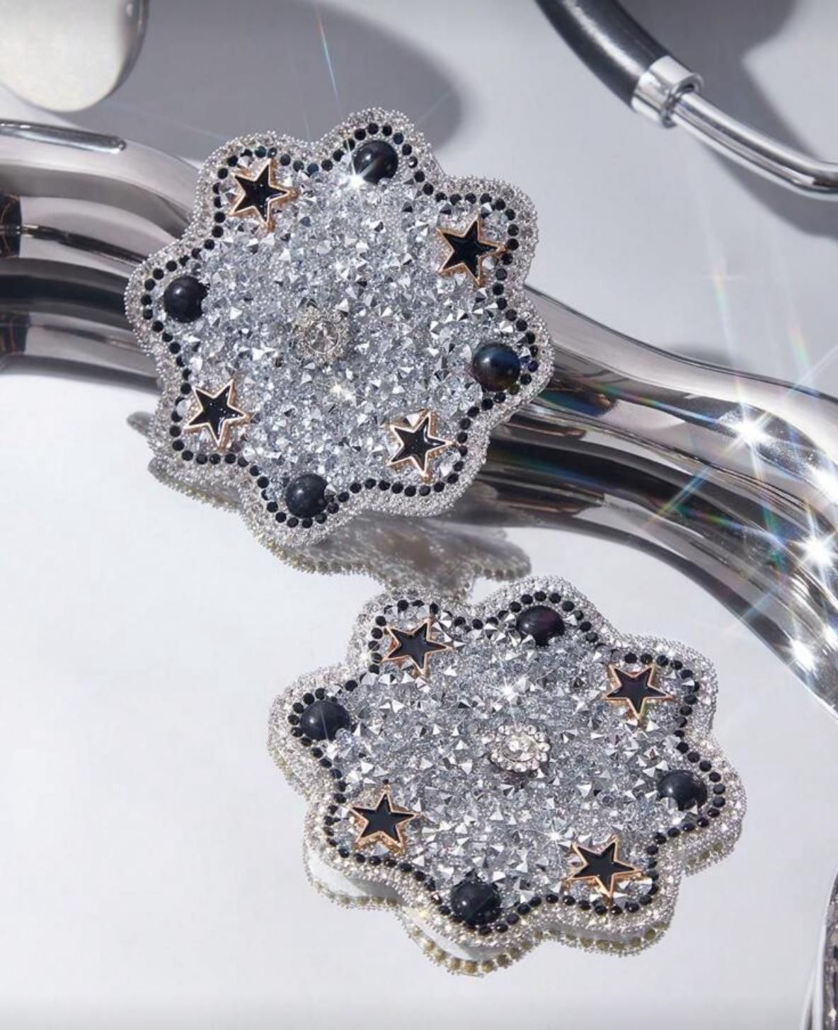 Nipple Pasties - Rhinestone Flower