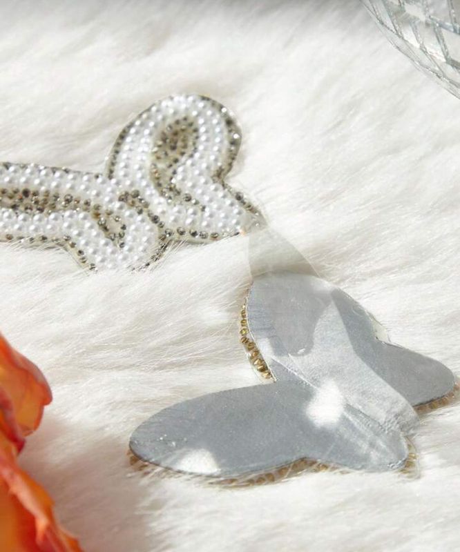 Nipple Pasties - Rhinestones &amp; Pearl Butterfly