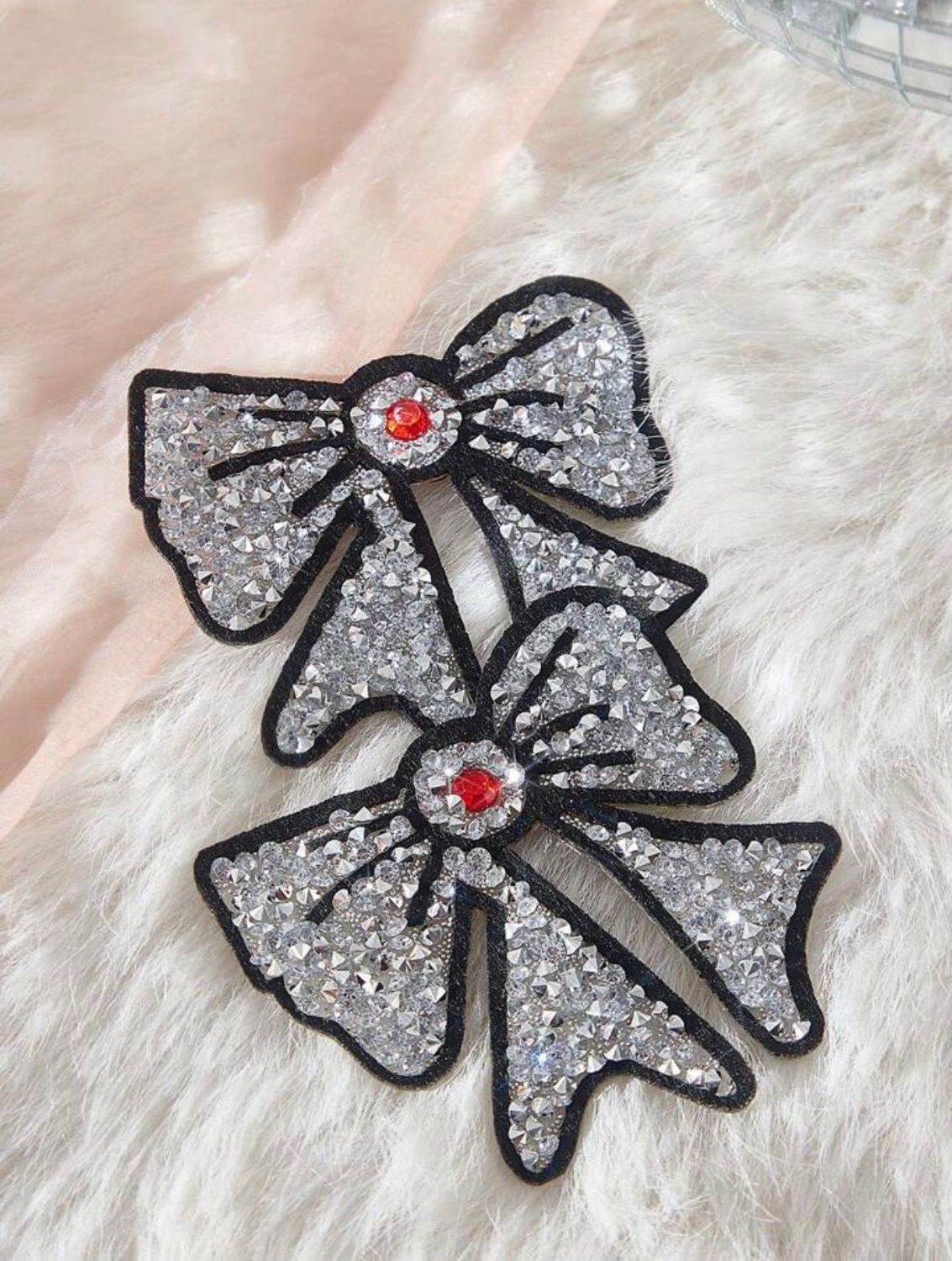 Nipple Pasties - Rhinestone Bowknot