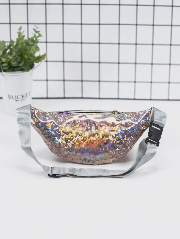 Holographic Fanny Pack - Iridescent Champagne