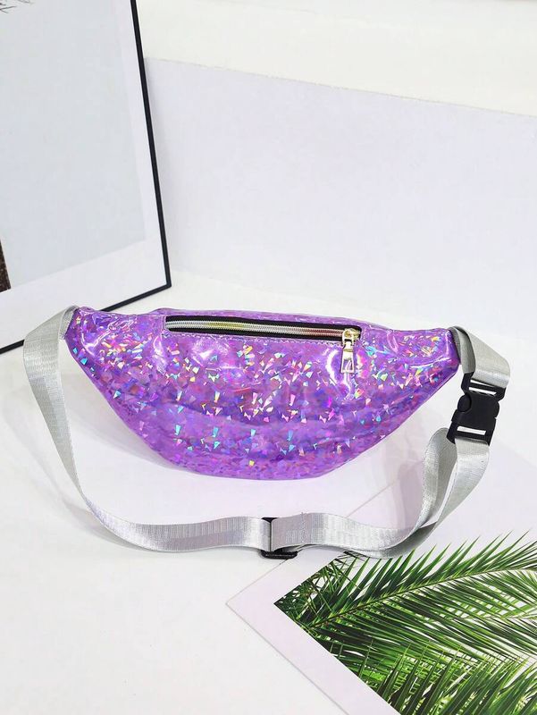 Holographic Fanny Pack - Iridescent Purple