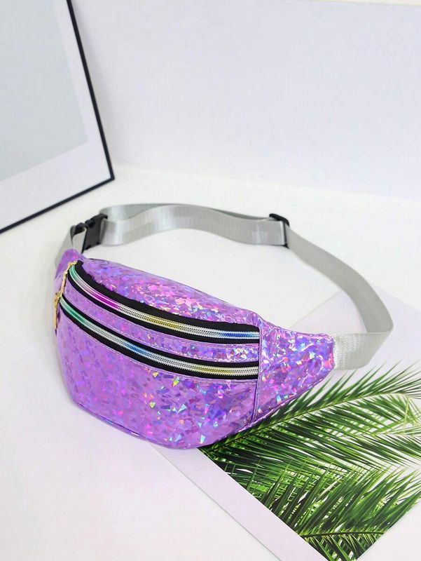 Holographic Fanny Pack - Iridescent Purple