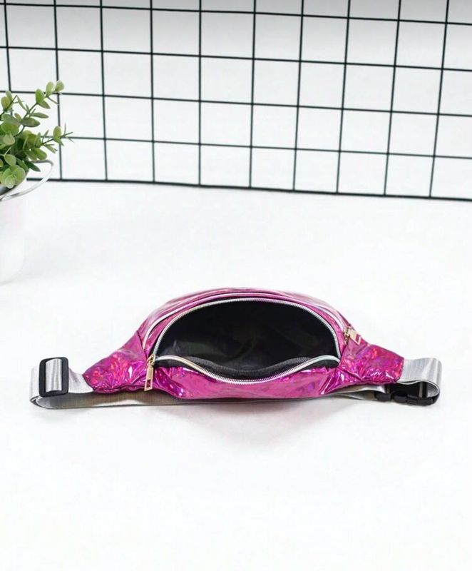Holographic Fanny Pack - Iridescent Hot Pink