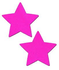Nipple Pasties - Star (Hot Pink)