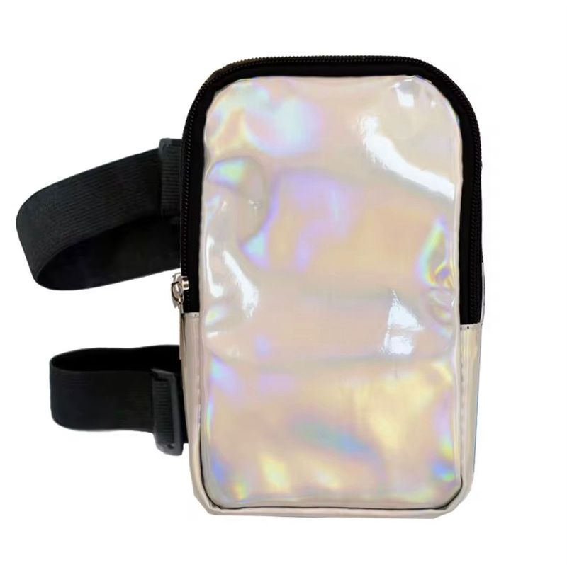 Holographic Thigh Pack - Silver