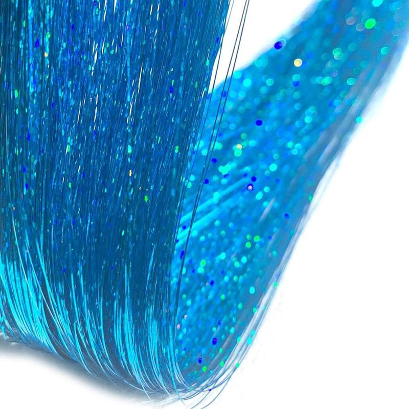 Glitter Clip Ins - 1” - Light Blue